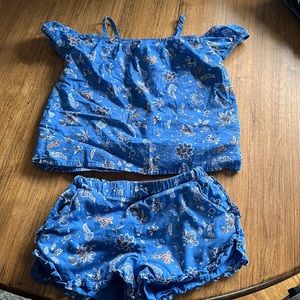 Janie and Jack shirt and short set